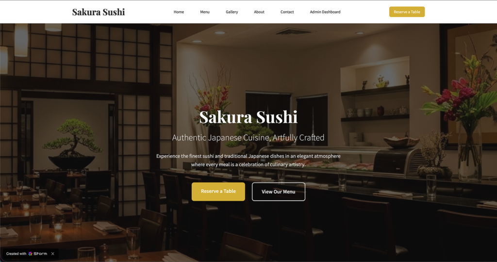 Authentic Japanese Cuisine